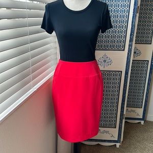 Ellen Tracy Red Pencil Skirt